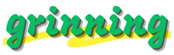 grinning